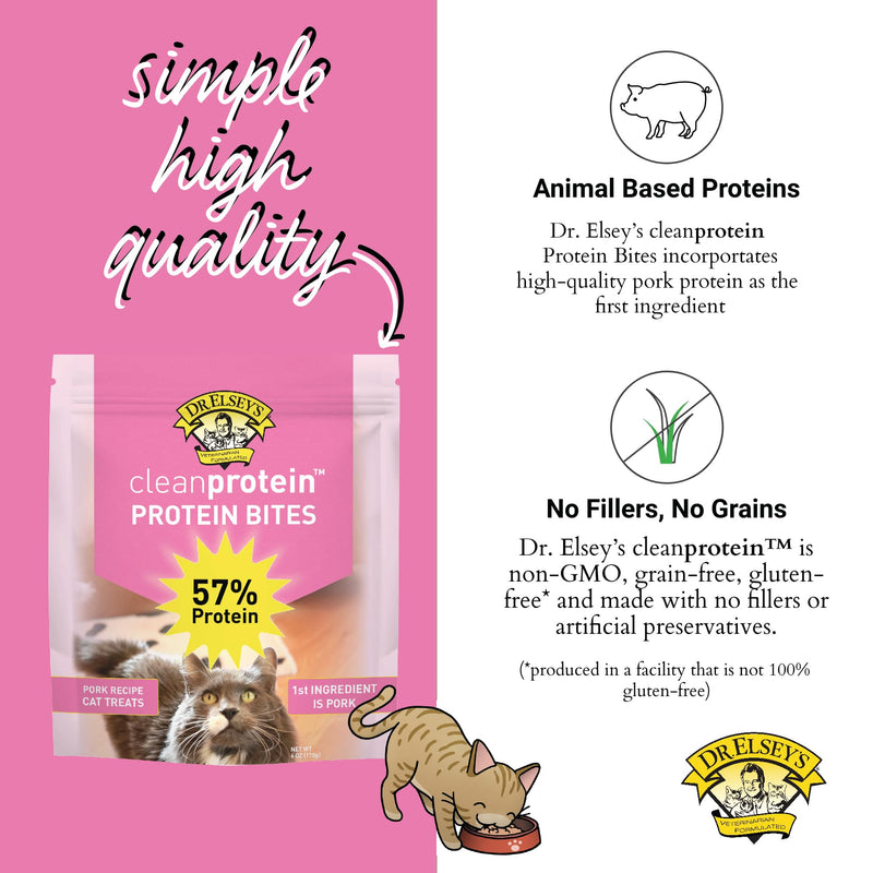 Dr. Elesy's Protein Bites Pork Cat Treats 6oz 1 Count (Pack of 1) - BeesActive Australia