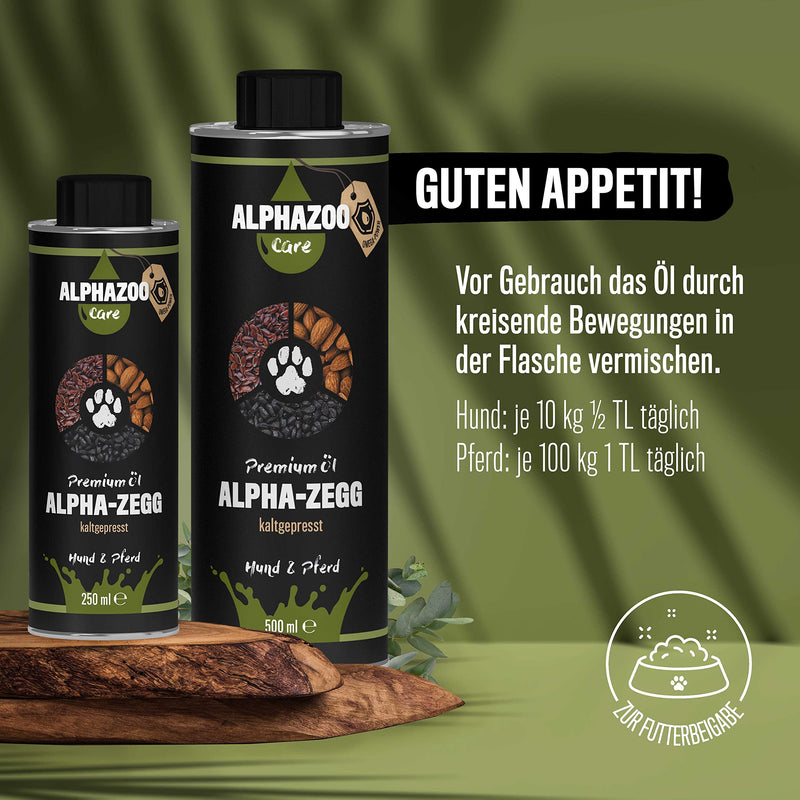 alphazoo Alpha-Zegg I Natural Premium Anti Tick Food Oil 250 ml I Tick Repellent for Dogs & Guinea Pigs etc. I Tick repellent oil to strengthen the immune system - BeesActive Australia