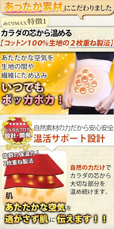 [Designed and Developed by Professionals in Your Body] Kanji Biken Stomach Wrap, 100% Cotton, Stomach Wrap for Summer and Winter, Unisex - BeesActive Australia