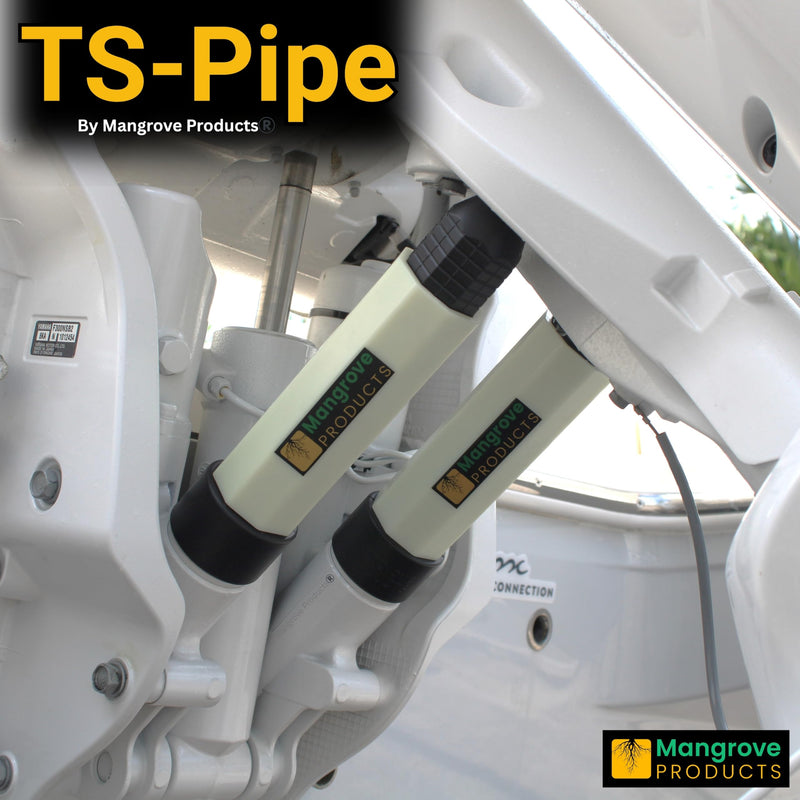 Mangrove Products: Transom Saver, Outboard Motor Support, 3 Ram Wedge, Accessories for Pontoon Boats Glow (1 Pipe) - BeesActive Australia