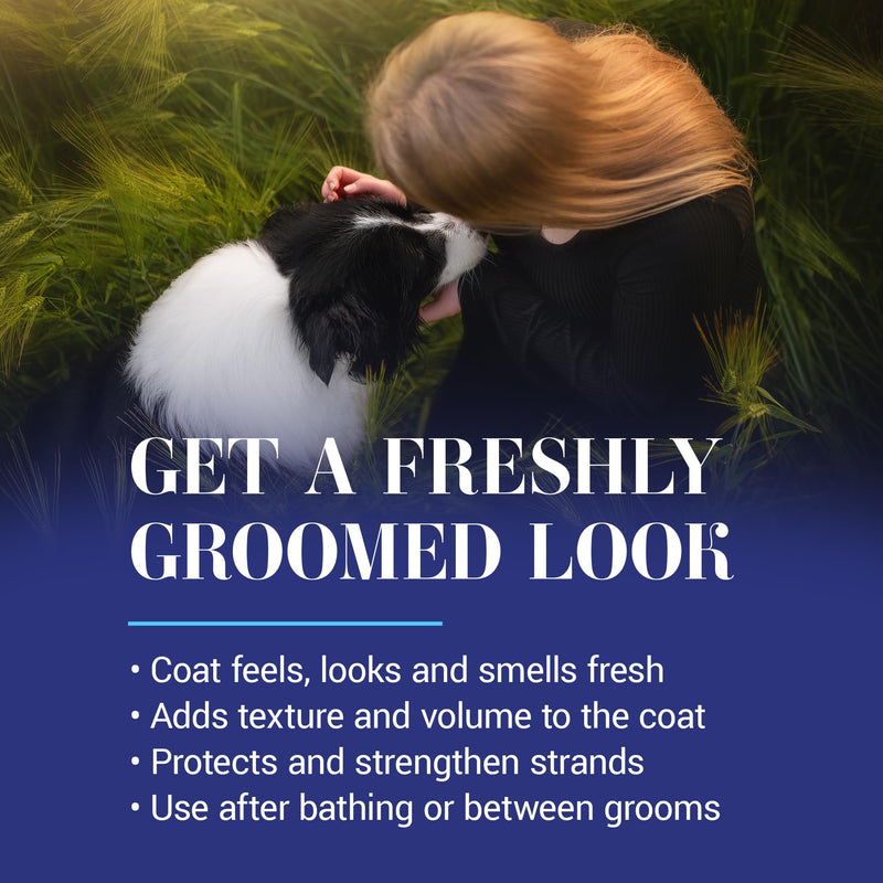 Chris Christensen Just Divine Dog Brushing Spray Concentrate, Groom Like a Professional, Prevents Brushing Damage, Light Detangler, All Coat Types, Made in USA, 16oz 16 oz Concentrate