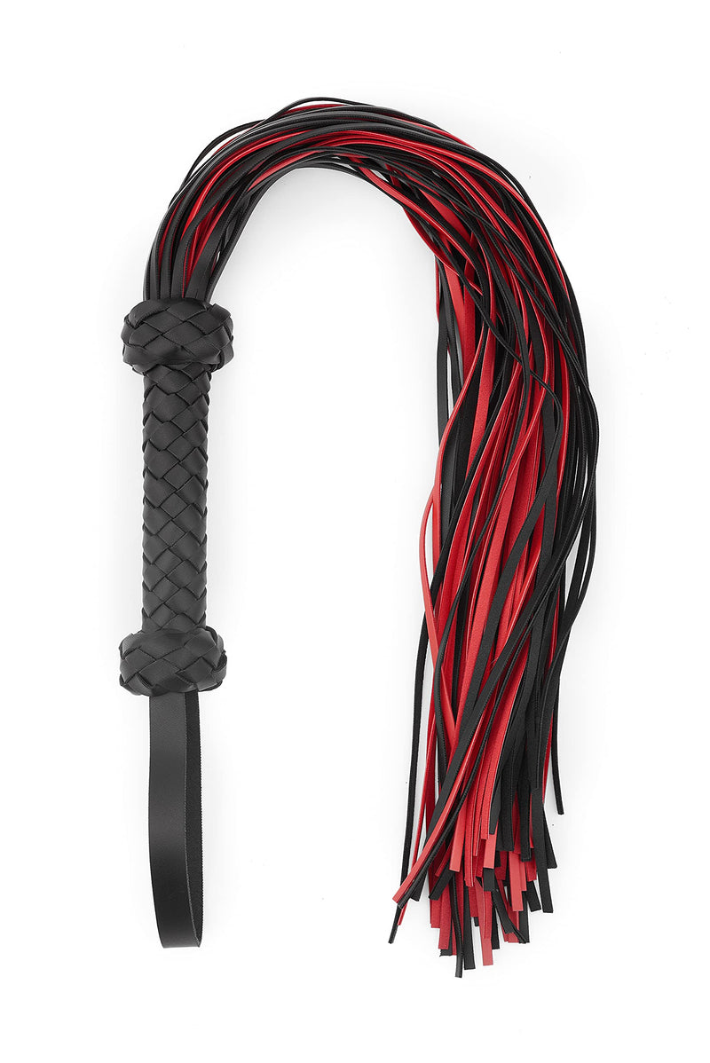 Whips 30" Leather Horse Crop, Red and Black Riding Crop Whip, Faux Leather Crop Whips, Leather Horse Crop Whip for Couples