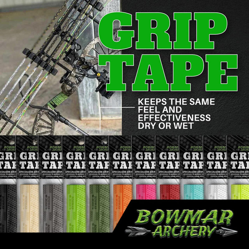 Bowmar Archery Grip Tape, Designed for Archers, Self-Adhering, Effective in Dry or Wet Conditions, Comfortable, Tacky, Easy to Install Orange