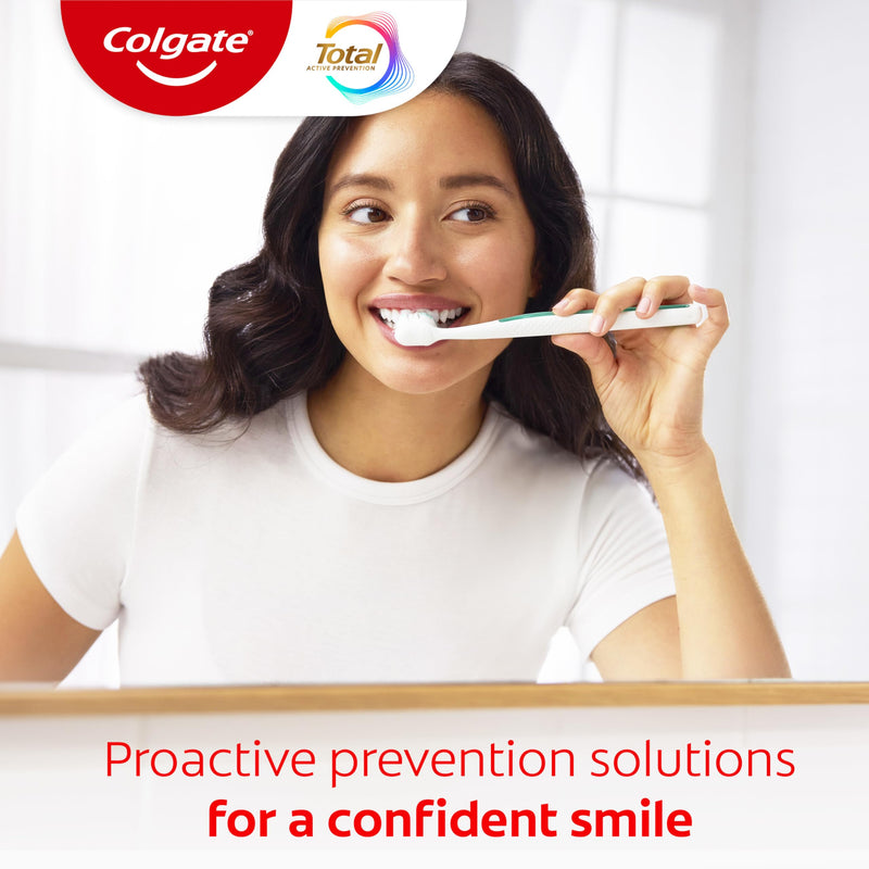 Colgate Total Fluoride Toothpaste, Clean Mint, 4 Pack, 5.1 oz 5.1 Ounce (Pack of 4)