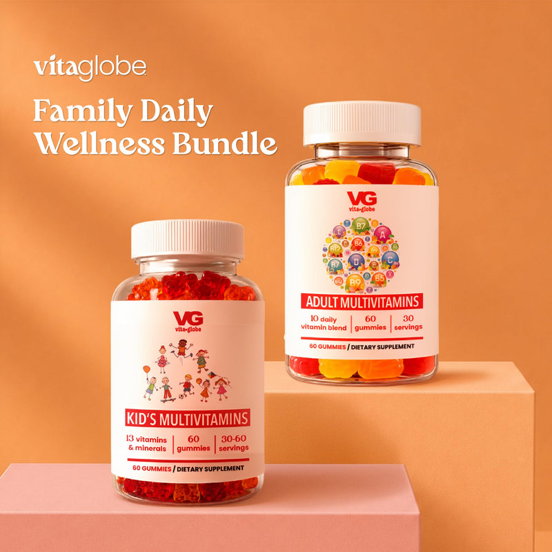 VITA GLOBE Kids Multivitamin Gummies with Vitamins A C D E B6 B12 | Kids Chewable Vitamins, Non-GMO, Vegan, Immune & Growth Support, 60 Gummies 60 Count (Pack of 1)
