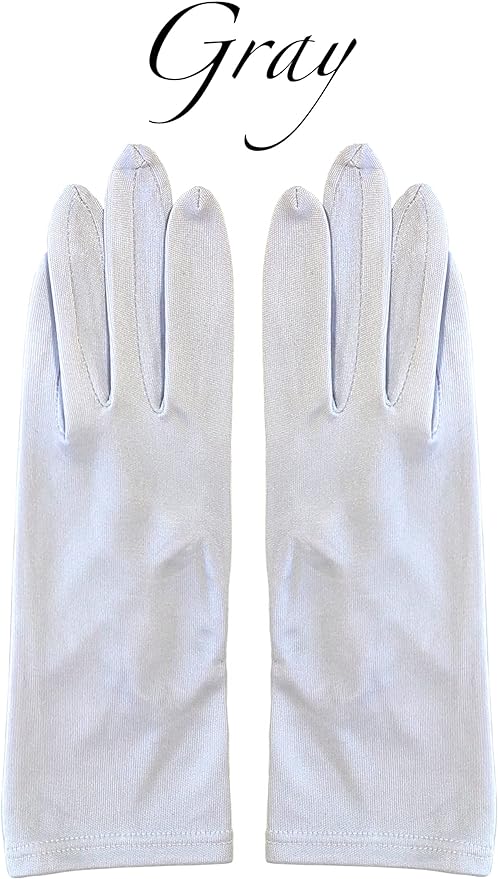 Silk 100% Hand Care Silk Gloves, Loose Wrist Night, Skin Care Gloves, Thin Smooth Material, UV Protection and Inner Gloves, Moisturizing, Moisturizing, Cracks, Protects Against Scratches (M, Gray) - BeesActive Australia