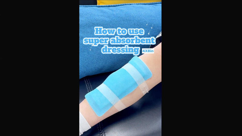Carbou 20 Pack Super Absorbent Wound Dressing 4" x 8", Non-Adhesive Pads 4"x 8"(Pack of 20)