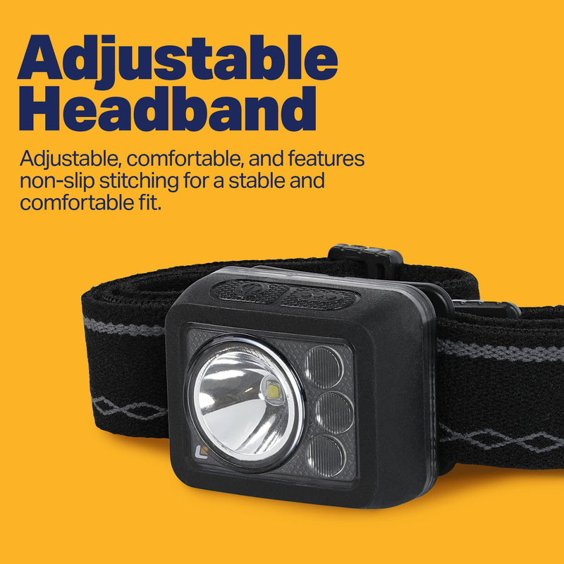 LUXPRO Rechargeable Headlamp LED Waterproof, Lightweight, Bright, Cubi738