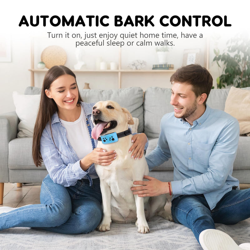 Dog Bark Collar, Svtrat Smart Bark Collar for Small Medium Large Dogs Anti Bark Collars with 4 Training Modes and 7 Level Sensitivity, Barking Collar Gold - BeesActive Australia