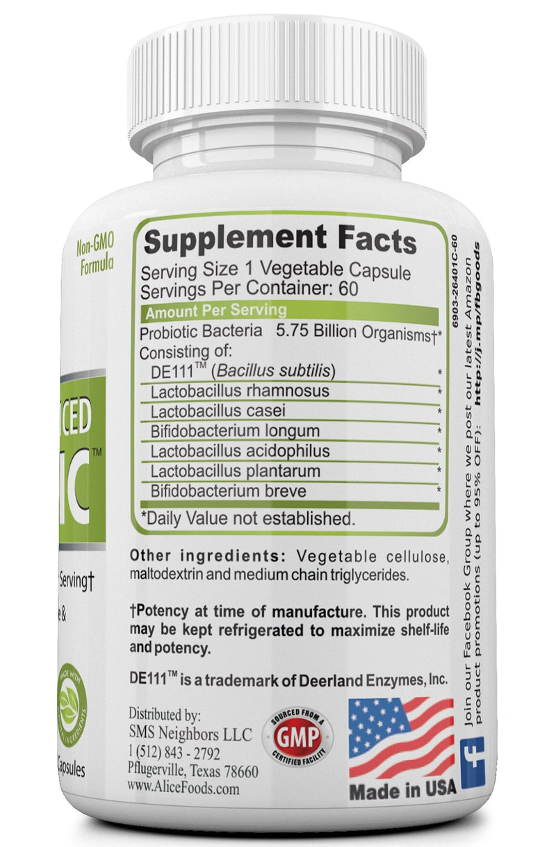 Fast Natural Bloating Relief - Bifidus Best Advanced Probiotic 60 Day + Kombucha Guide - Premium Probiotics for Men and Women - for Intestinal Problems, Bloating, Diarrhea, Gas, Bladder, UTI