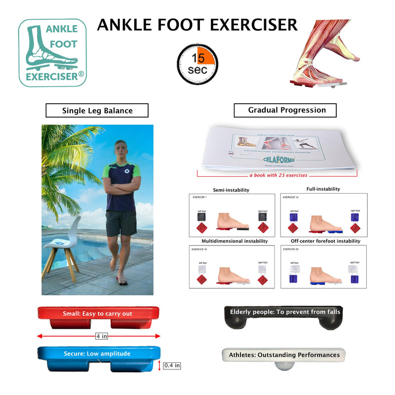 Ankle Foot Exerciser¬Æ Ankle Strengthener for ankle sprain relief, Foot Strengthener for plantar fasciitis; Ankle mobility, Posture corrector, Pilates board for home - BeesActive Australia