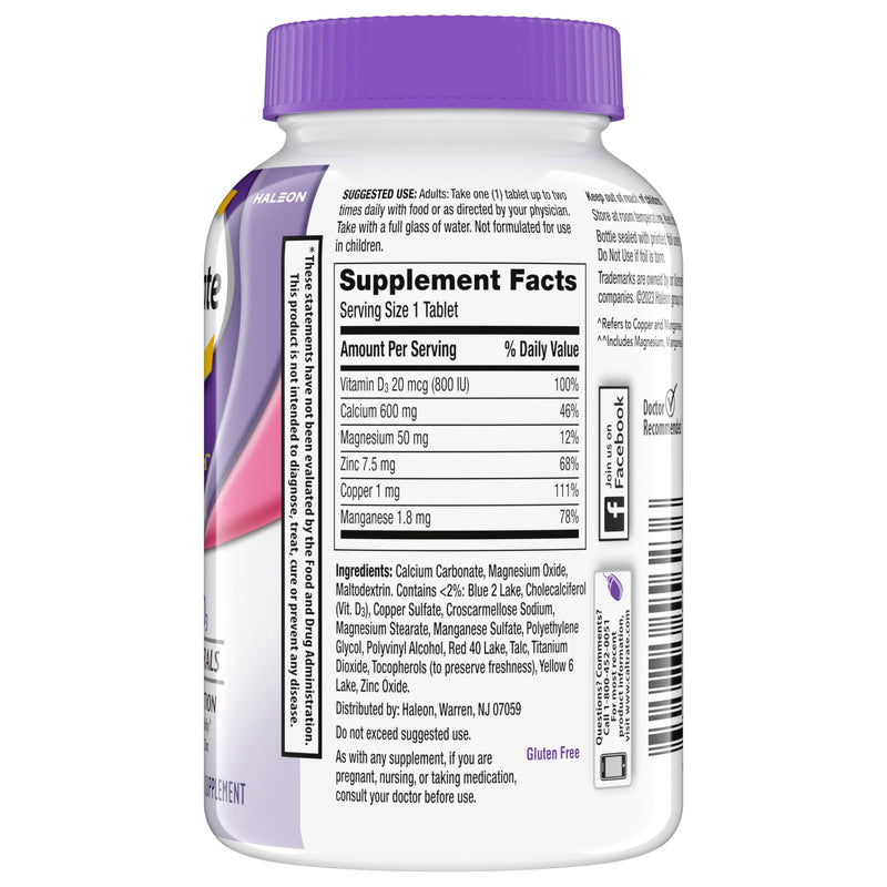 Caltrate 600 Plus D3 Vitamin D and Calcium Supplement Tablets, 120 Count | Highest Level of Vitamin D3, Maximizes Calcium Absorption to Support Strong Bones and Daily Function New 120 Count (Pack of 1)