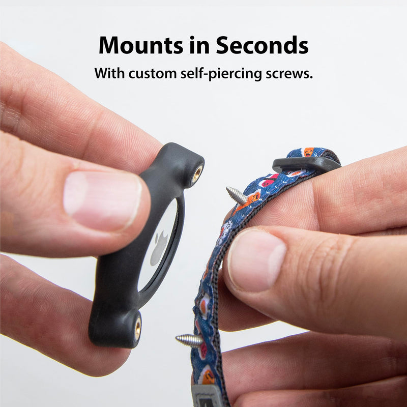 TagVault™ AirTag Cat Collar Mount (2 Pack) - The Secure AirTag Collar Holder | Doesn't Dangle, Great for Small Dogs Too, | Elevation Lab 2 Pack - BeesActive Australia