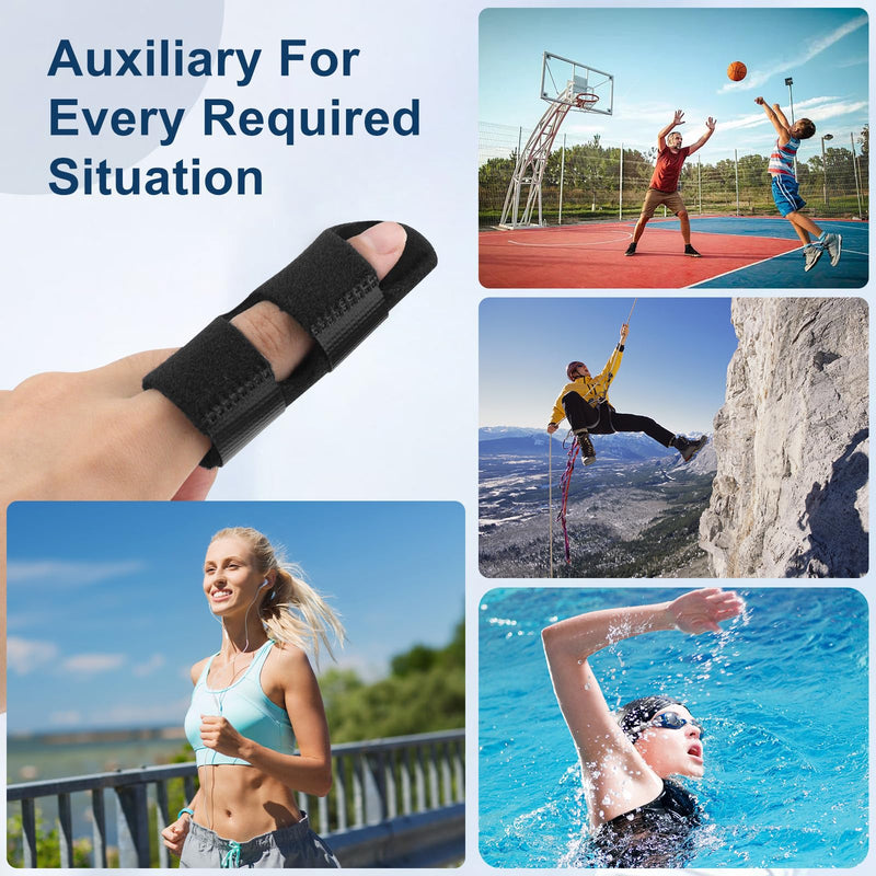 5PCS Trigger Finger Splint, Finger Braces Joint Stabilizer, Adjustable Mallet Splint and Hand Brace, Finger Straightener for Arthritis – Fits Thumb, Index, Middle, Ring and Pinky Finger（5PCS） 5