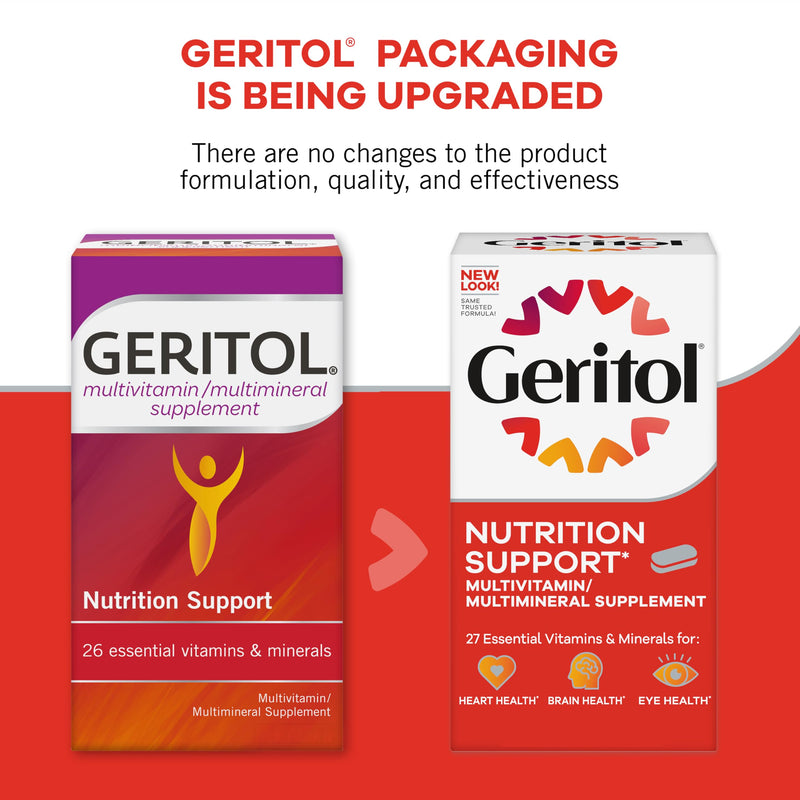 Geritol Multivitamin Supplement, 27 Essential Vitamins & Minerals, 100 Tabs 100 Count (Pack of 2)