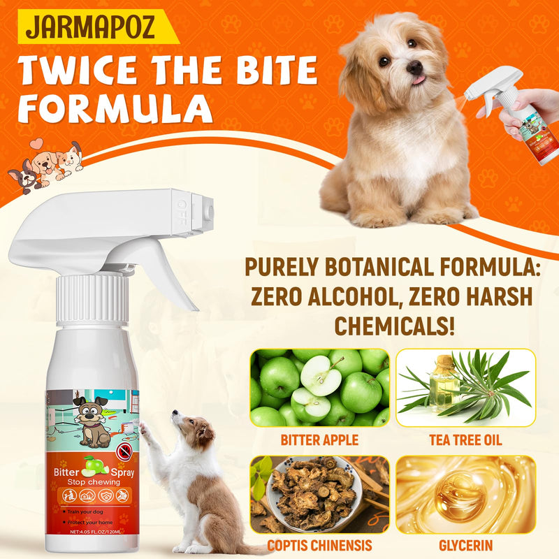 Bitter Apple Spray for Dogs to Stop Chewing, Anti Chew Behavior Training Aid for Dogs and Cats, Bitter Yuck Spray for Dogs Prevent Chewing Licking of Bandages, Paws, Shoes, Fur and Furniture - BeesActive Australia