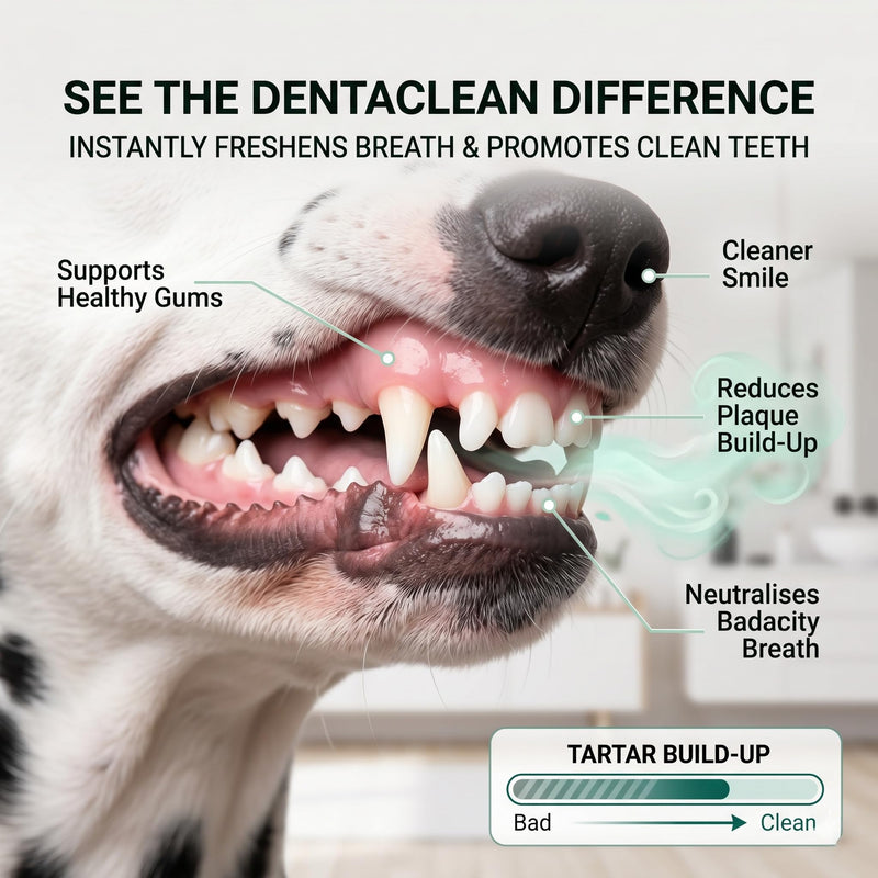 Dentaclean Spray for Dogs & Cats, Paw Guardian Dental Spray, Natural No-Brush Oral Care, Freshens Breath, Tartar Remover & Supports Gum Health, Pet Denta Clean Spray, 100ml