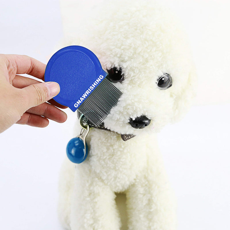 Flea Comb 4Pcs with High Strength Teeth Pet Tear Stain Remover Combs, Pet Dog Cat Grooming Comb Set Effective Float Hair Remover - BeesActive Australia