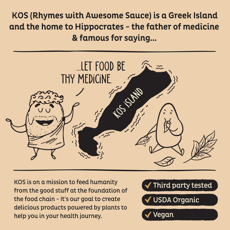KOS Vegan Protein Powder, Chocolate Peanut Butter - Low Carb Pea Protein Blend, USDA Organic Superfood with Vitamins & Minerals - Keto, Soy, Dairy Free - Meal Replacement for Women & Men - 10 Servings 13.05 Ounce (Pack of 1)