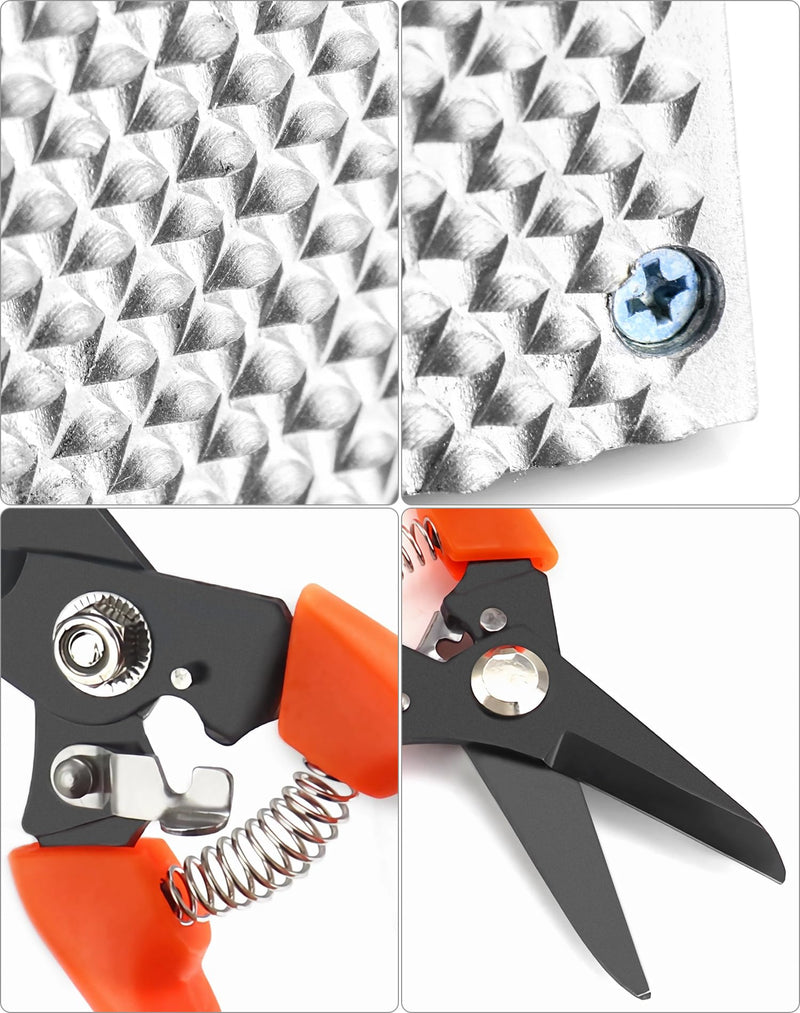 QWORK Hoof Trimmers Goat Hoof Trimming and Mini Rasp Hoof File, 7" Multipurpose Nail Scissors Daily Trim and 5" Rasp for Pig Trotters, Sheep, Alpaca, Lamb and Pruning Potted Plants - BeesActive Australia