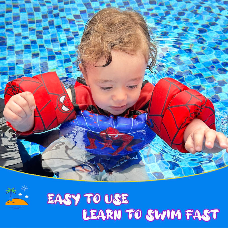 Toddler Floaties Kids Swim Vest for 22-66 Pounds Boys & Girls, Baby Swim Float Vest for Pool with Shoulder Harness Arm Wings, for Kids 2 3 4 5 6 7 Years Old Baby - BeesActive Australia