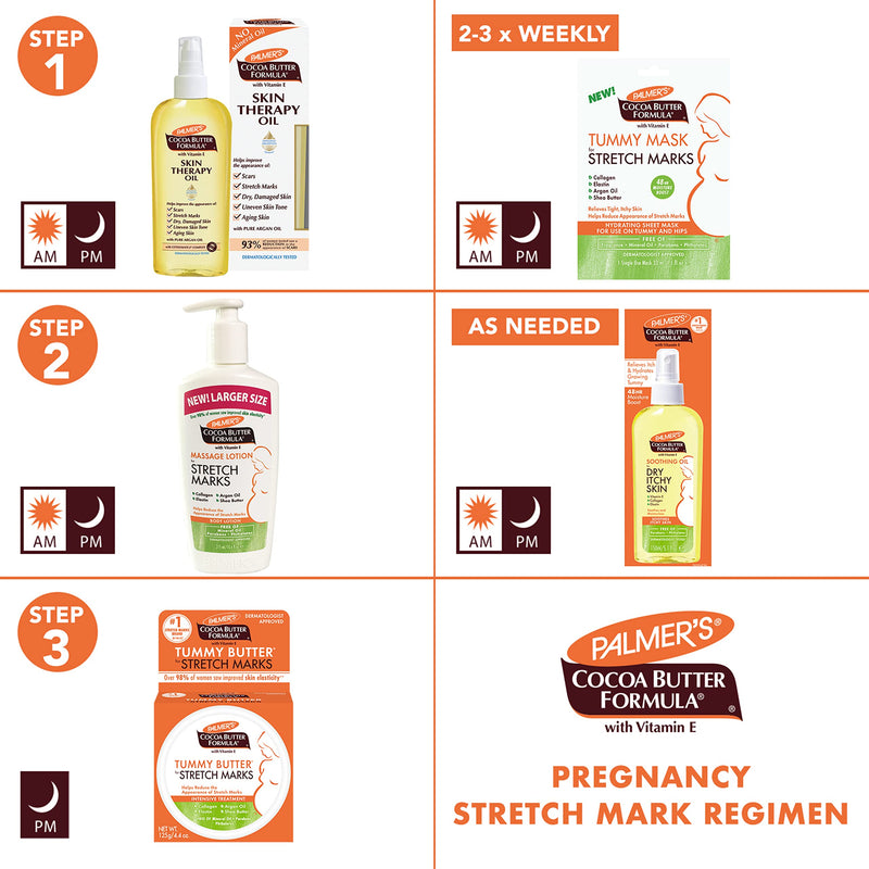 Palmer's Cocoa Butter Formula Massage Cream for Stretch Marks and Pregnancy Skin Care, 4.4 Ounces (Pack of 2) 4.4 Ounce (Pack of 2)
