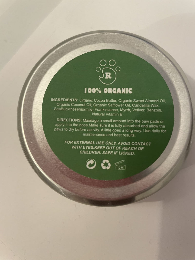 Organic Dog Nose Balm for Chapped, Crusty and Dry Dog Noses, All Natural Dog Nose Balm 2oz | 60ml