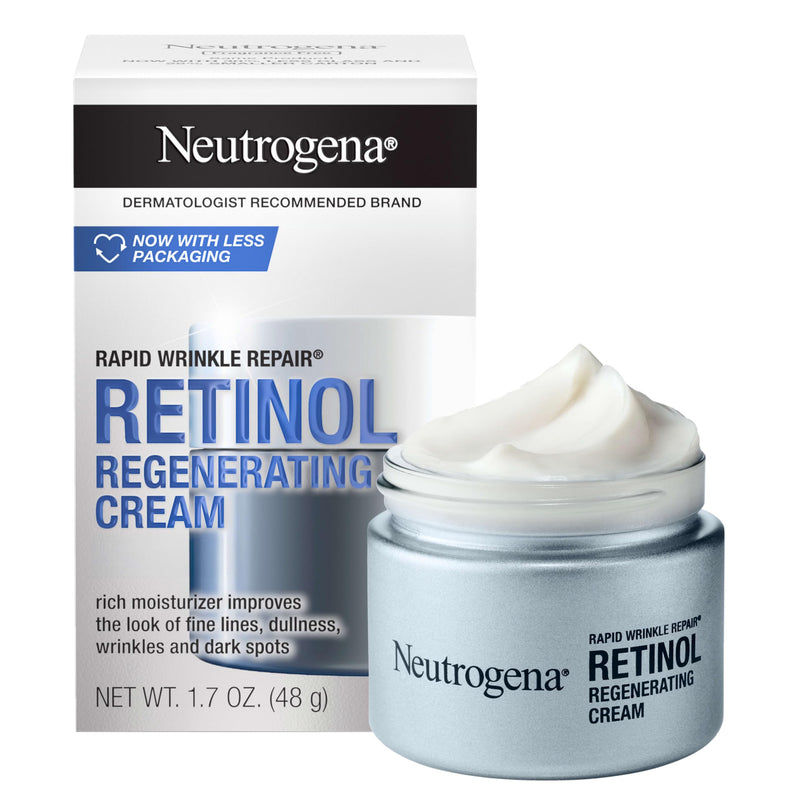 Neutrogena Rapid Wrinkle Repair Retinol Face Moisturizer, Daily Anti-Aging Face Cream with Retinol & Hyaluronic Acid to Fight Fine Lines, Wrinkles, & Dark Spots, 1.7 oz 1.7 Ounce (Pack of 1) - BeesActive Australia