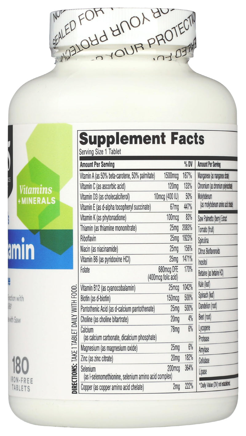 365 by Whole Foods Market, Men's One Daily Multivitamin Tablets, 180 Count