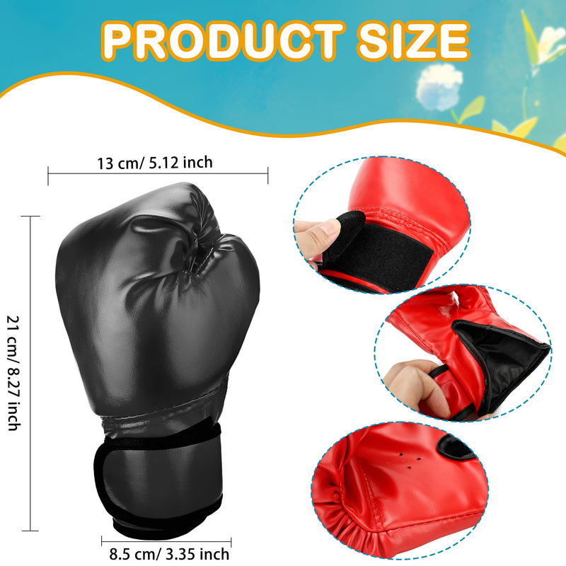 4 Pairs Kids Boxing Gloves Sparring Punching Gloves for Kid and Youth Training Kickboxing, 4 Colors