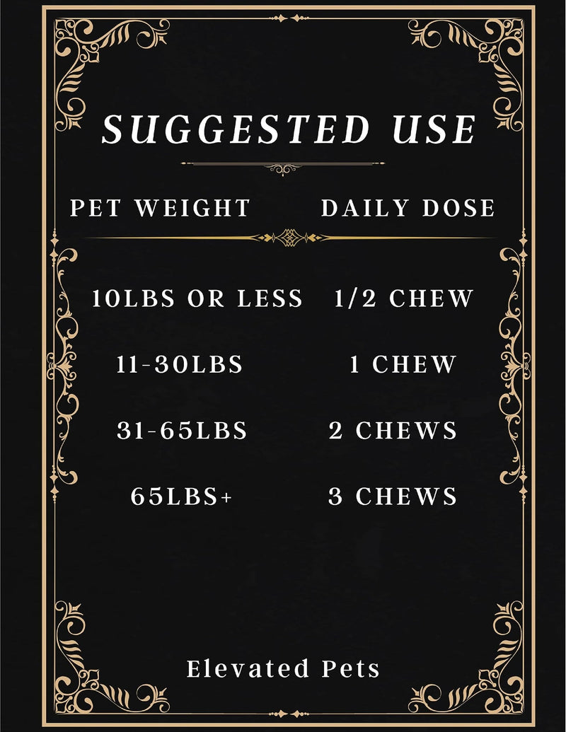 Ultra-Healthy Omega 3 Fish Oil Treats w/MSM, Glucosamine, Chondroitin, EPA/DHA for Dogs: Elevated Pets Fish Oil, Turmeric & Joint Supplement + Allergy Chews - Ultimate Dog Vitamin Supplement - PawsPlanet Australia
