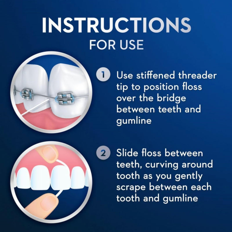 Oral-B Threader Floss 30 Count: 6 Envelopes of 5 Threaders (Pack of 5) 30 Count (Pack of 5)