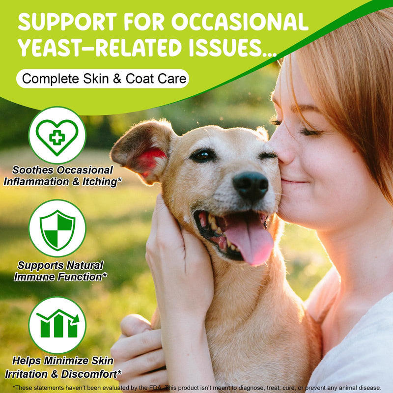 Yeast Infection Treatment for Dogs, Specifically Formulated for Dogs, Natural Dog Yeast Infection Treatment, Supports Healthy Itch Relief, Ear Infection Treatment, Allergy & Inflammation Relief, 60ml
