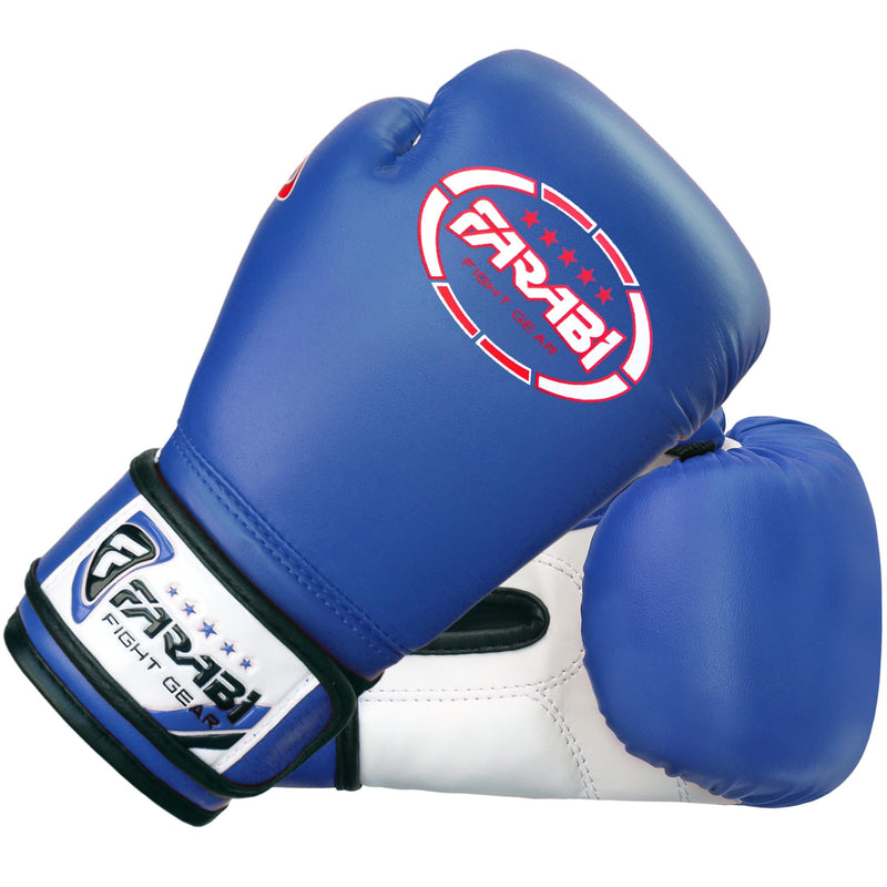 Farabi Sports Kids Boxing Gloves 4, 6, 8-oz Boxing Gloves for Kids Junior Boxing Gloves Youth Boxing Gloves Boys and Girls Boxing Training Gloves for MMA Muay Thai & Punching Bag Blue