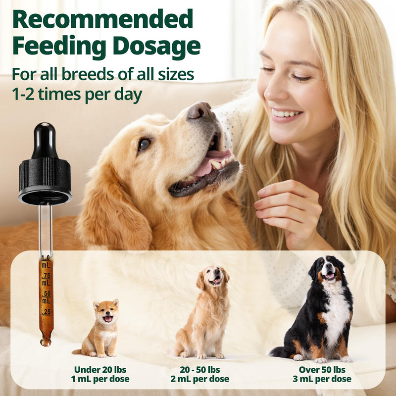 Yeast Infection Treatment for Dogs with Omega-3 & Zinc – Soothing Skin Supplement for Dogs Itching, Flaking & Dry Skin - Potent Fatty Acids, Vitamins A & E - Natural Yeast Support Liquid, 60 mL
