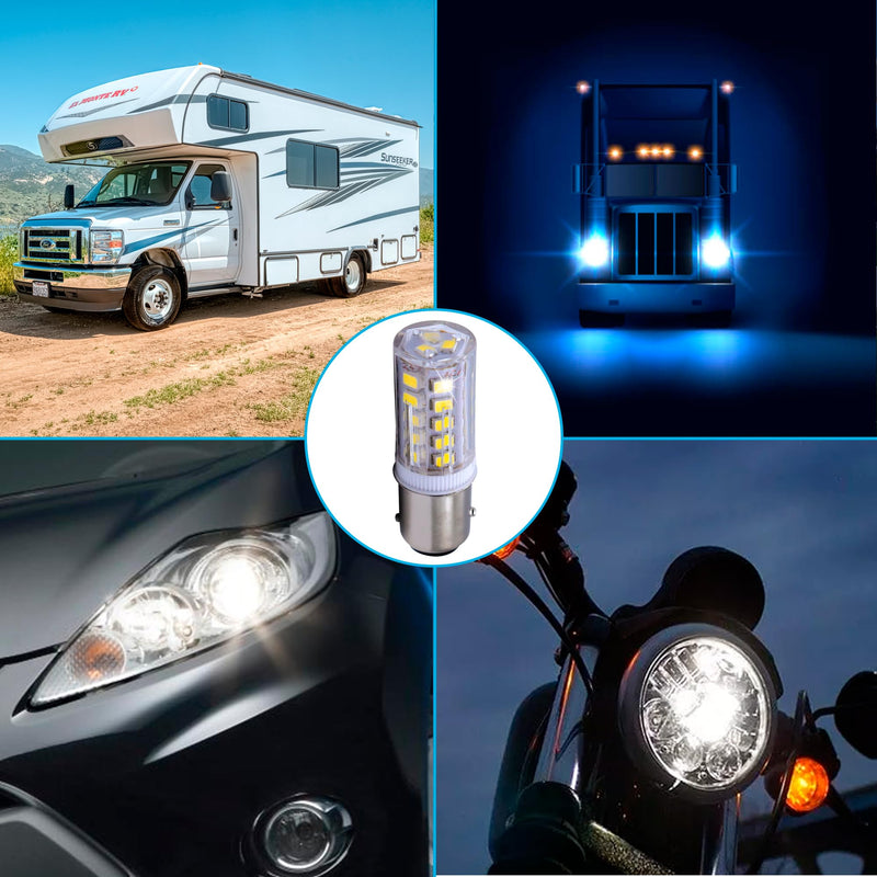 HQRP 4-Pack LED Light Bulb Compatible with Aqua-Signal Series 40 41 42 50 Masthead Light Marine Navigation 3541002000 3108104000 3540002000 40400 40420 40000 40001 40020 12-24V 4 Pack