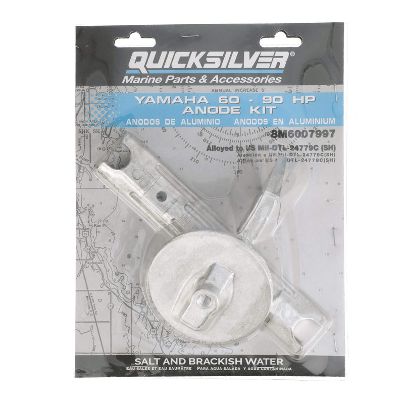 Quicksilver 8M6007997 Aluminum Anode Kit for Yamaha 60-90hp Outboards - BeesActive Australia