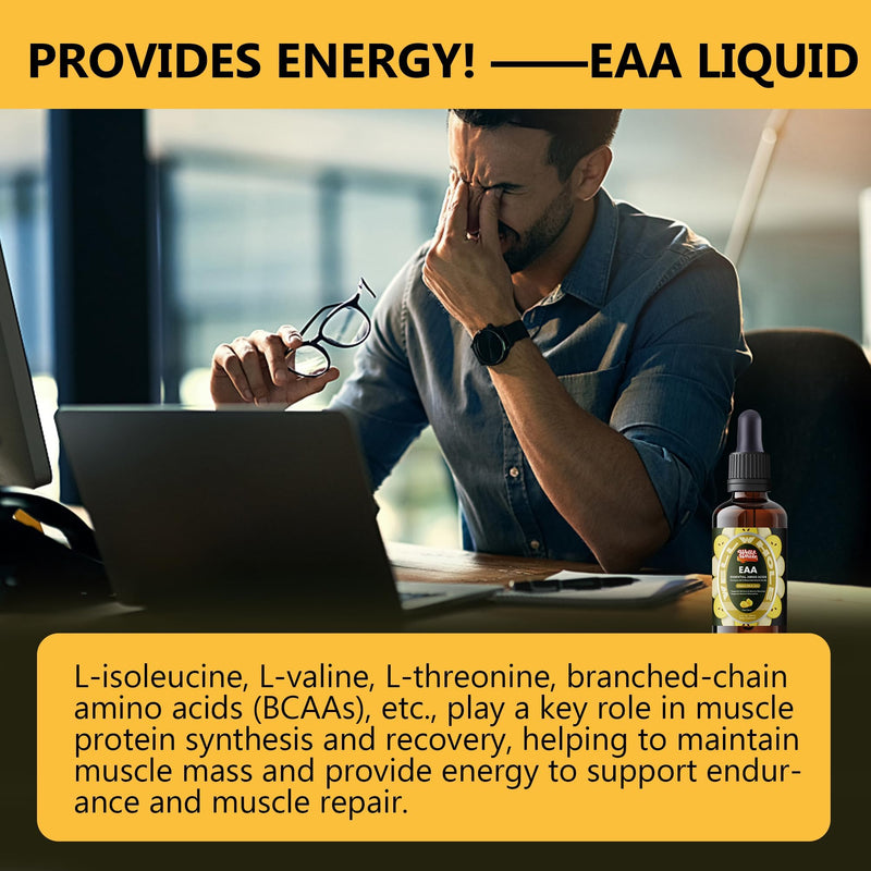 Well&Whole Essential Amino Acids Liquid Drops, EAA Supplement for Recovery | All 9 EAAs | Fast-Absorbing Liquid | Muscle Recovery | Workout Support | Easy Daily Drops