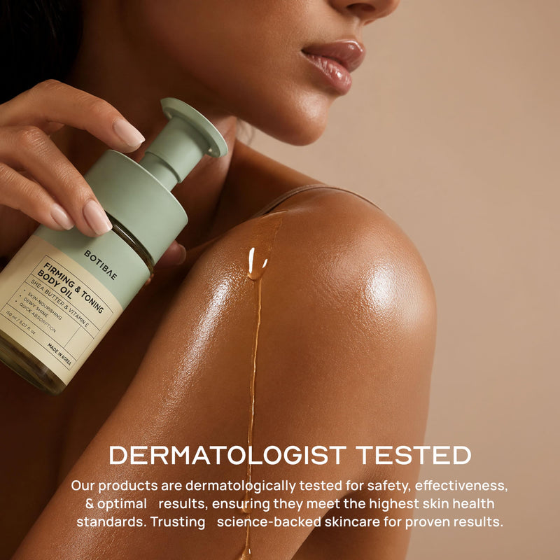 Shea Butter & Vitamin E Body Oil For Skin - Dermatologist Tested, Anti-Aging, Korean Skin Care - Deep Hydration, Firming Body Glow & Fast-Absorbing For Smooth Glass Skin - Vegan, 5 Fl Oz Shea Butter & Vitamin E