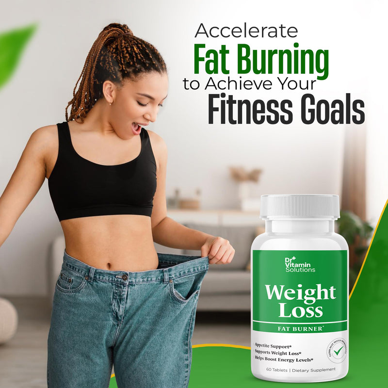 Fat Burner for Women and Men - Thermogenic Weight Loss Diet Aid | Appetite Suppressant, Metabolism Booster, Belly Fat Support, Green Tea, Garcinia Cambogia, Chromium, Non-GMO, 60 Tablets 60 Count (Pack of 1)