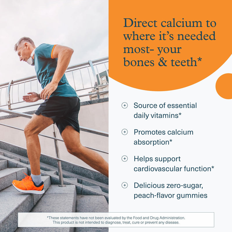 Youtheory K2D3 - Bone & Heart Health Support* - Combines Vitamin D3 & Vitamin K2 - Dairy, Soy & Gluten Free - Peach, 60 Vegetarian Gummies (Pack of 2) 60 Count (Pack of 2)