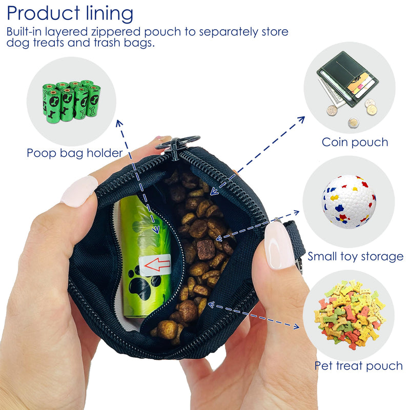Dog Treat Pouch,Training Clicker and Poop Bags,Strawberry Treat Pouches for Pet Training Pocket Sized Pet Training Pouch, Zipper Pet Feed Snack Reward, for Puppy Travel or Outdoor Use. 2. Strawberry - BeesActive Australia