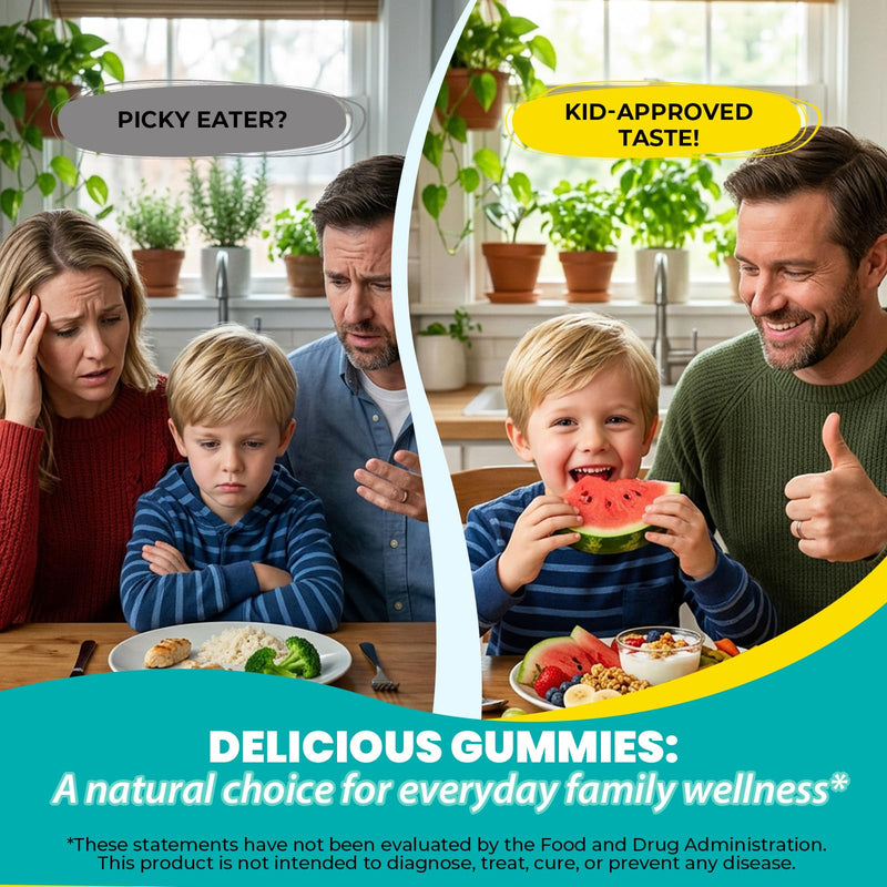 Zeolite Kids Detox Gummies,Zeolite Detox for Kids & Adults,9-in-1 All in One Daily Kids Supplement with Zeolite,Elderberry,Omega-3,Magnesium,Vitamin,Milk Thistle,Zinc,B12,Sugar Free 60 Gummies