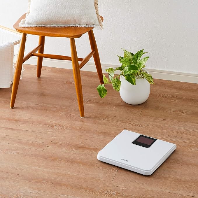 Tanita Weight Scale Digital Large Screen LED White HD-395 WH Power on just by riding - BeesActive Australia