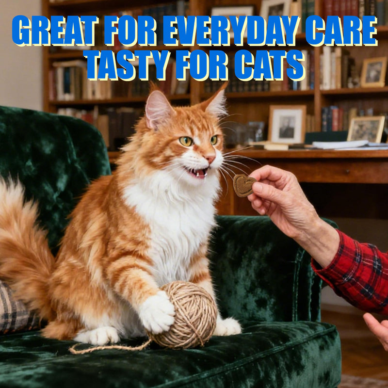 Just Try 300 Bites Skin and Coat Healthy Cat Vitamins for Indoor Cats Omega 3 for Cats Salmon Oil Supplements- Cat Itchy Skin Relief