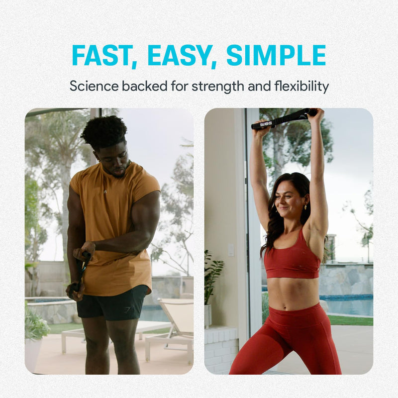 Iso-Bow Pro by Bullworker | The Isometric Pocket-Companion for Strength Training, Stretching, and Working Out. Use self-Resistance to circulate Blood Flow, Pump Muscles. Yoga or Pilates Exercises. 1