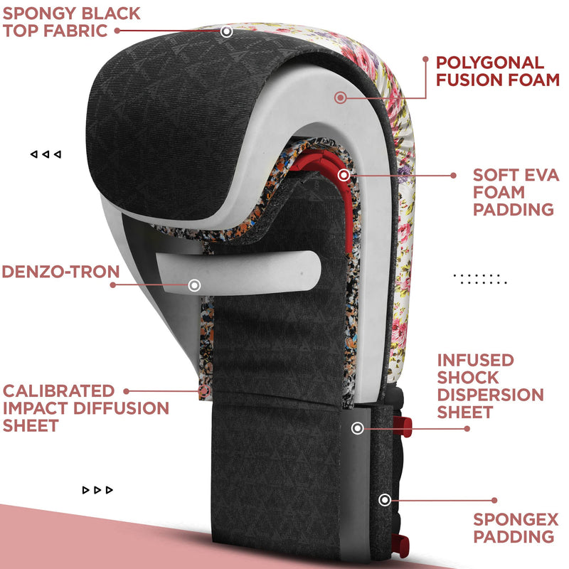RDX Women Boxing Gloves for Training Muay Thai Maya Hide Leather Ladies Mitts, Kickboxing, Sparring Glove for Punch Bag, Focus Pads and Double End Ball Punching White 10OZ - BeesActive Australia