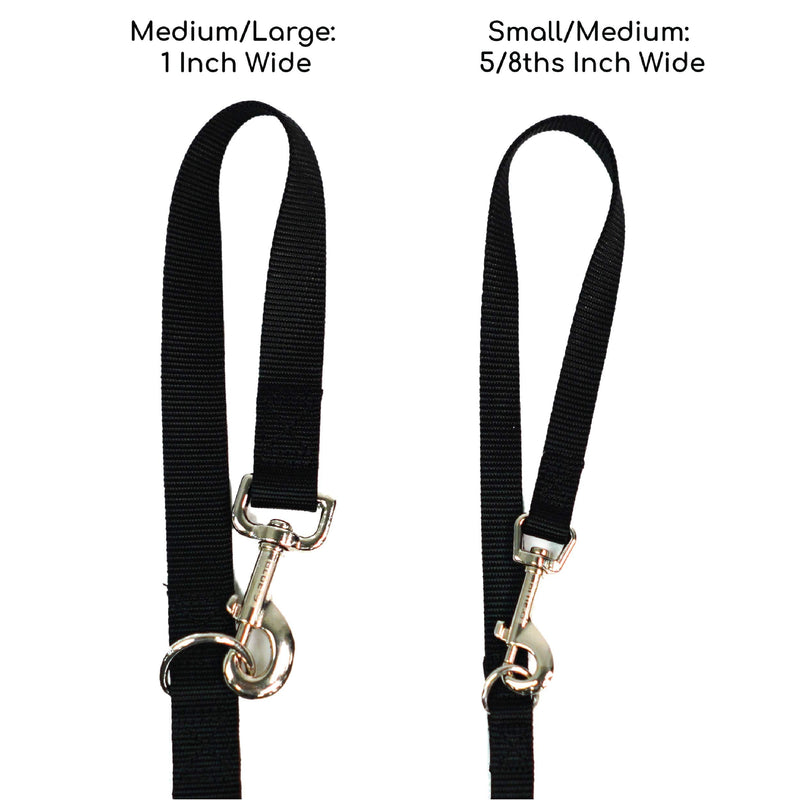 Blue-9 Multi-Function Hands Free Dog Leash, Double Attachment 6 Foot Adjustable Lead for Obedience, Running, and Agility Training (Black, Small Medium) Black - BeesActive Australia