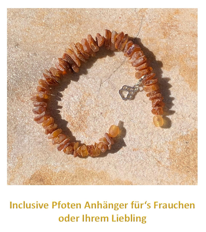 TOPAZ® amber necklace length 30 cm dog against ticks and fleas tick protection dog - BeesActive Australia