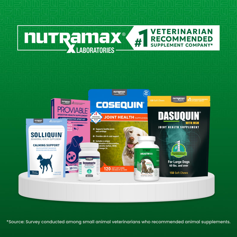 Nutramax Laboratories NARAQUIN™ Dietary Phosphate Binder + Renal Support Supplement for Cats & Dogs,60 Count (Pack of 2) 60 Count (Pack of 2)